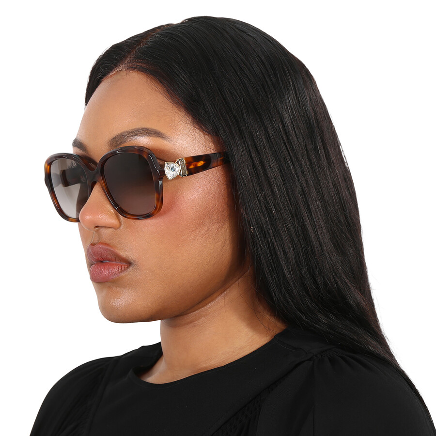 Jimmy Choo Brown Gradient Rectangular Ladies Sunglasses SADIE/S 0086/HA 56 716736411170