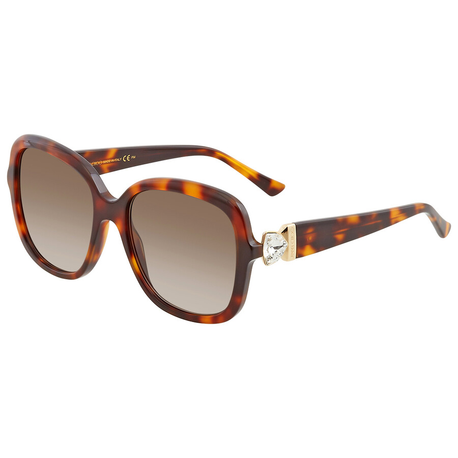 Jimmy Choo Brown Gradient Rectangular Ladies Sunglasses SADIE/S 0086/HA 56 716736411170