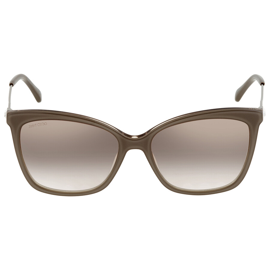 Jimmy Choo Brown Mirror Butterfly Ladies Sunglasses MACI/S 06RI/NQ 55