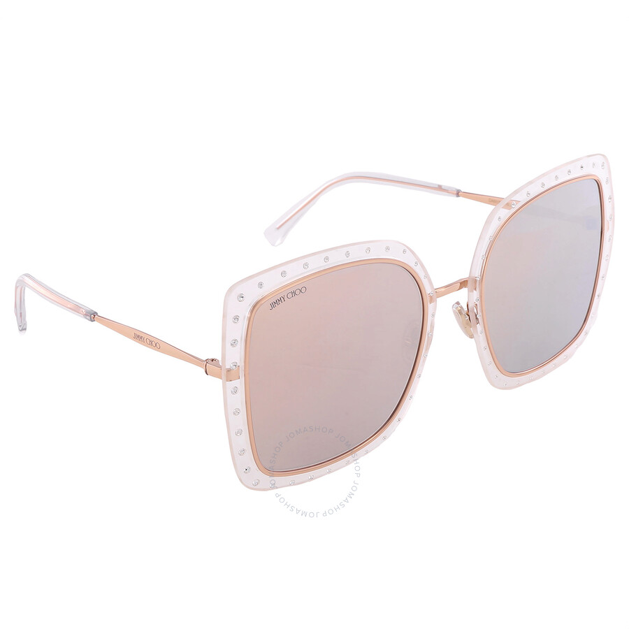 Jimmy Choo Brown Mirror Square Ladies Sunglasses DANY/S 0REJ/SQ 56