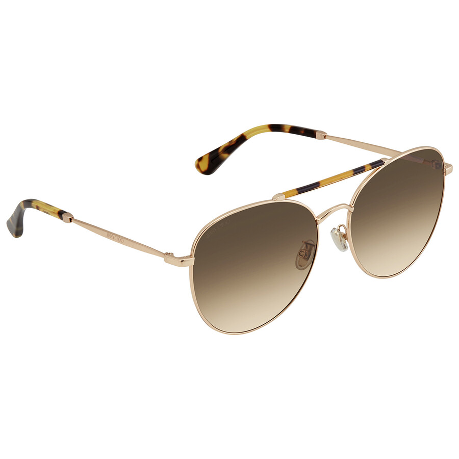 Jimmy Choo Brown Pilot Ladies Sunglasses Abbie / G / S06jha61 ABBIE/G
