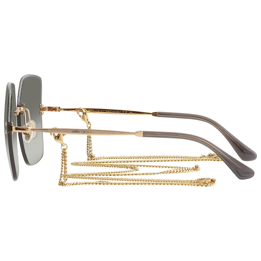 Jimmy Choo Dark Grey Gradient Butterfly Ladies Sunglasses TAVI/N/S 0000