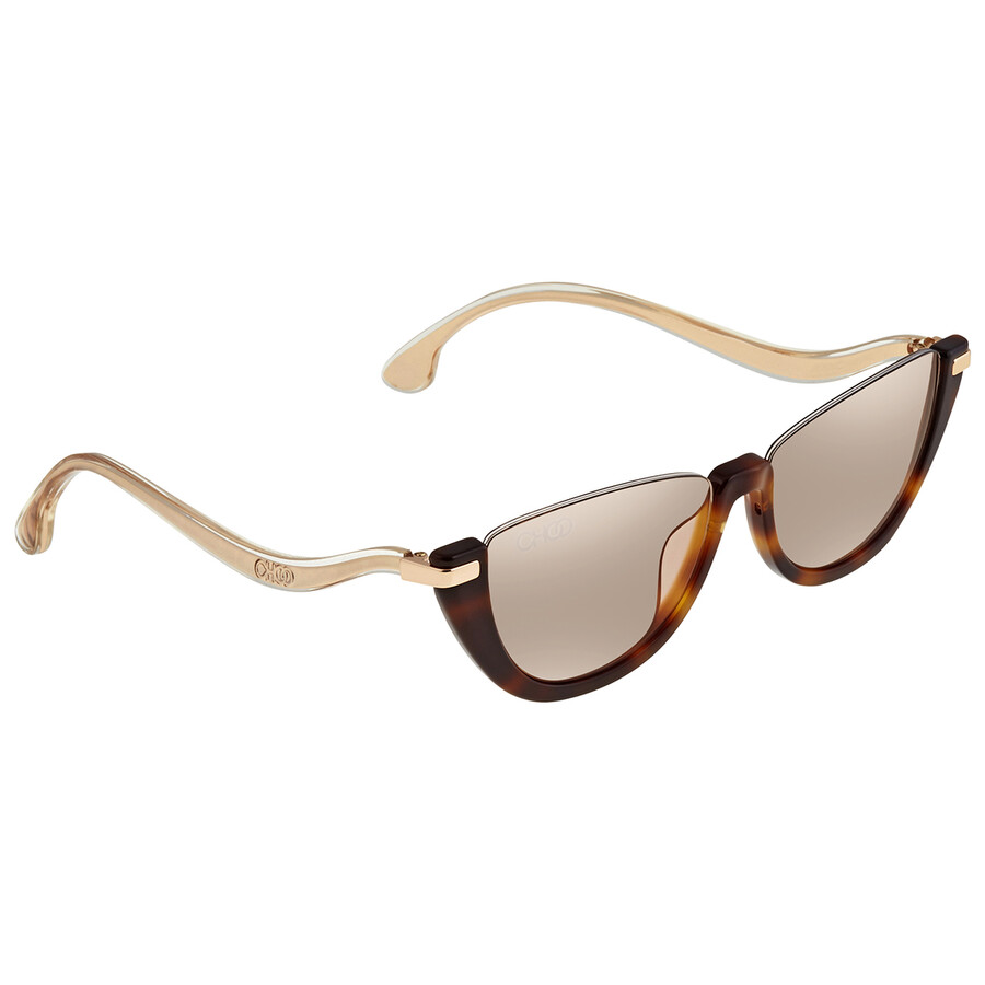 Jimmy Choo Gold Mirror Cat Eye Ladies Sunglasses IONA/S008654/16