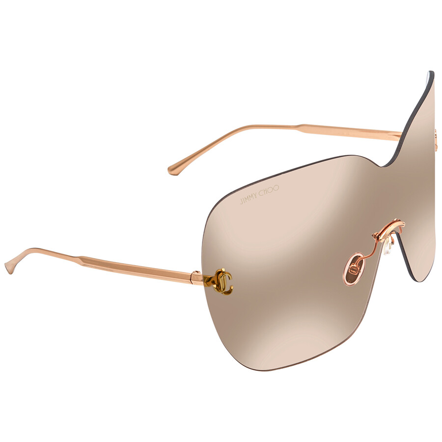 Jimmy Choo Gold Mirror Wrap Ladies Sunglasses ZELMA/S0DDB99