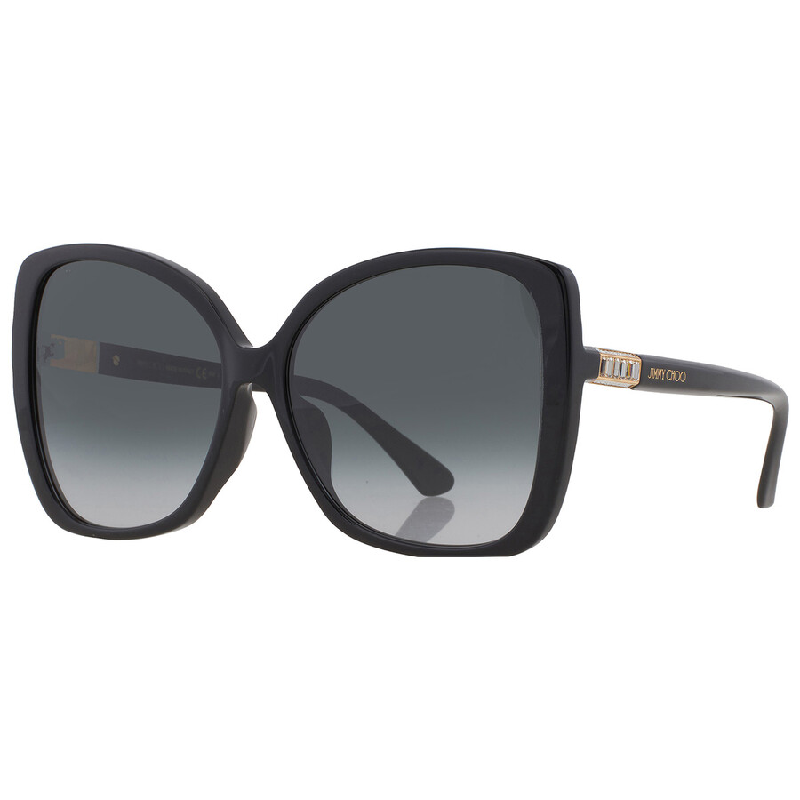 Jimmy Choo Grey Gradient Butterfly Ladies Sunglasses BECKY/F/S 0807/9O