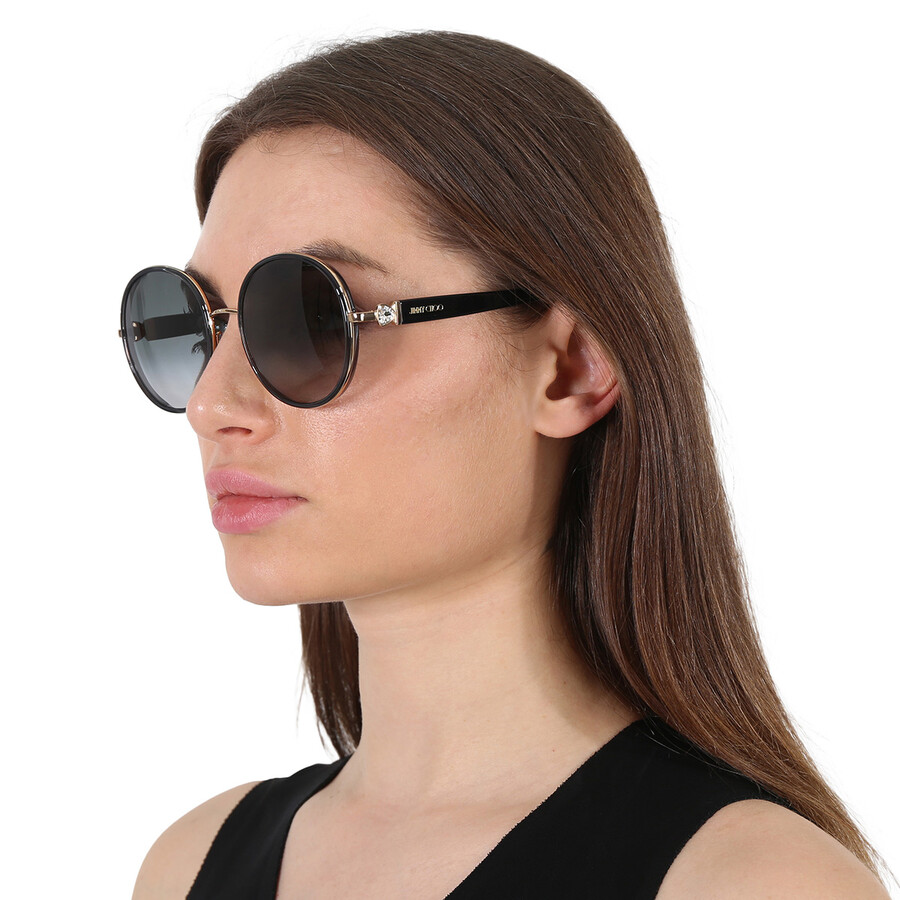 Jimmy Choo Grey Gradient Round Ladies Sunglasses PAM/S 02F7/9O 57