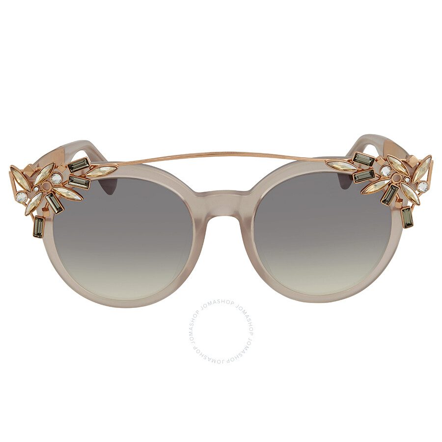 Jimmy Choo Grey Gradient Round Ladies Sunglasses VIVY/S 51IC 51