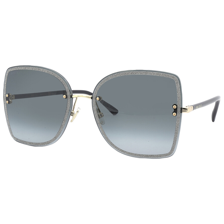 Jimmy Choo Grey Shaded Butterfly Ladies Sunglasses LETI/S 02M2/9O 62