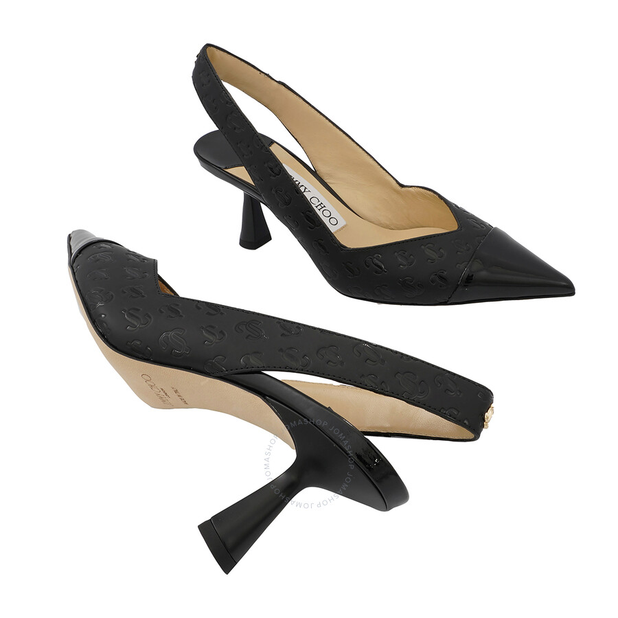 Jimmy Choo Ladies Black Liya 65 Slingback Pointed Toe Pumps, Brand Size