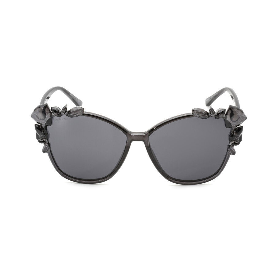 Jimmy Choo Ladies Grey Cat Eye Sunglasses MYA/S25TH0KB759 716736442907