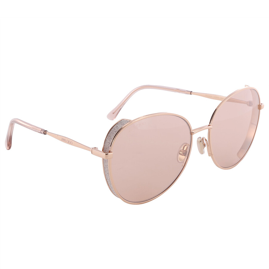 Jimmy Choo Pinkj Oval Ladies Sunglasses FELINE/S 0DDB/2S 58