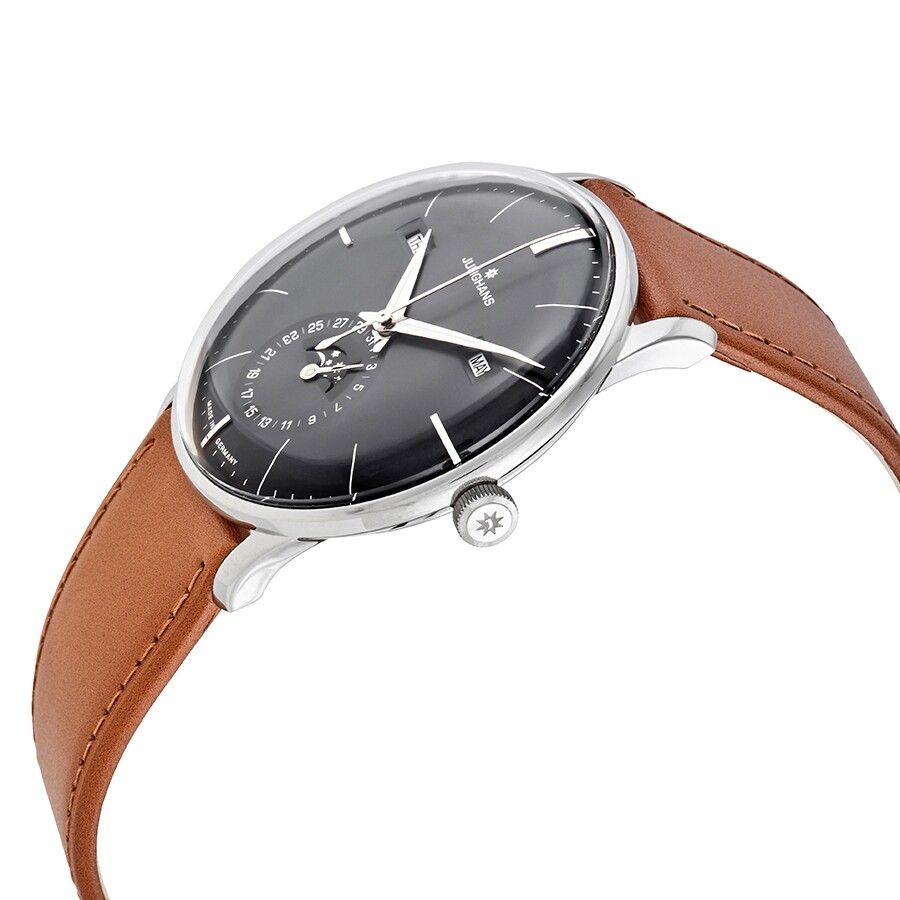 Junghans Meister Kalendar Automatic Moon Phase Grey Dial Men's Watch