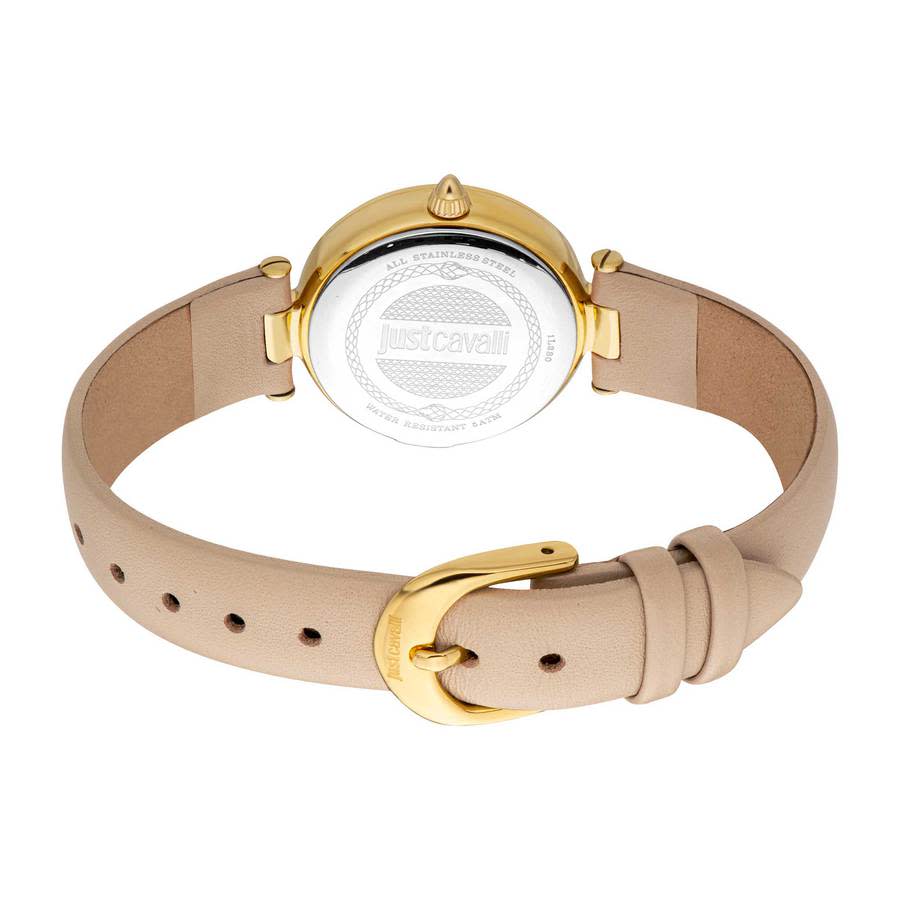 Just Cavalli Cosenza Silver Dial Gold Steel Strap Watch for Women - JC1L232M0025