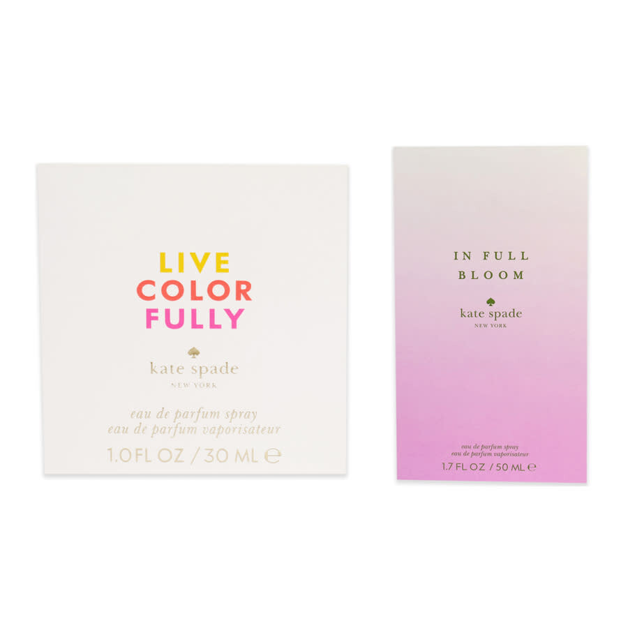 Kate Spade Ladies In Full Bloom and Live Colorfully Kit Gift Set