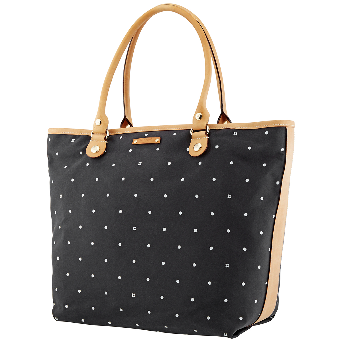 polka dot tote bag