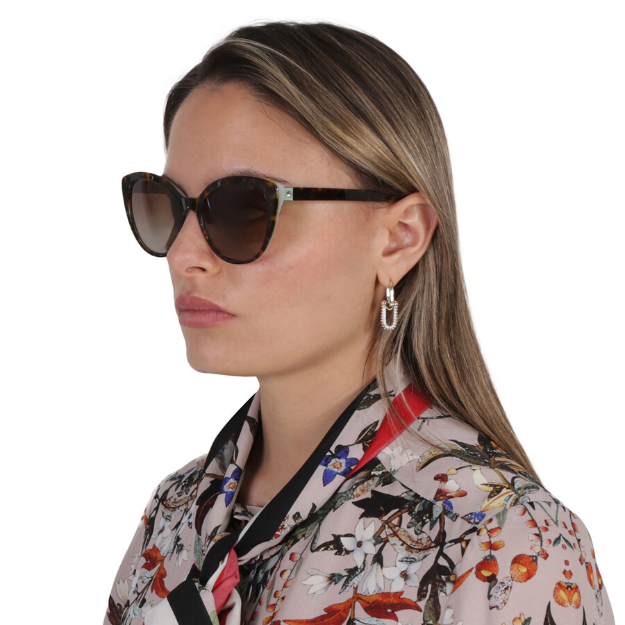 Kate Spade Polarized Brown Gradient Cat Eye Ladies Sunglasses AMBERLEE