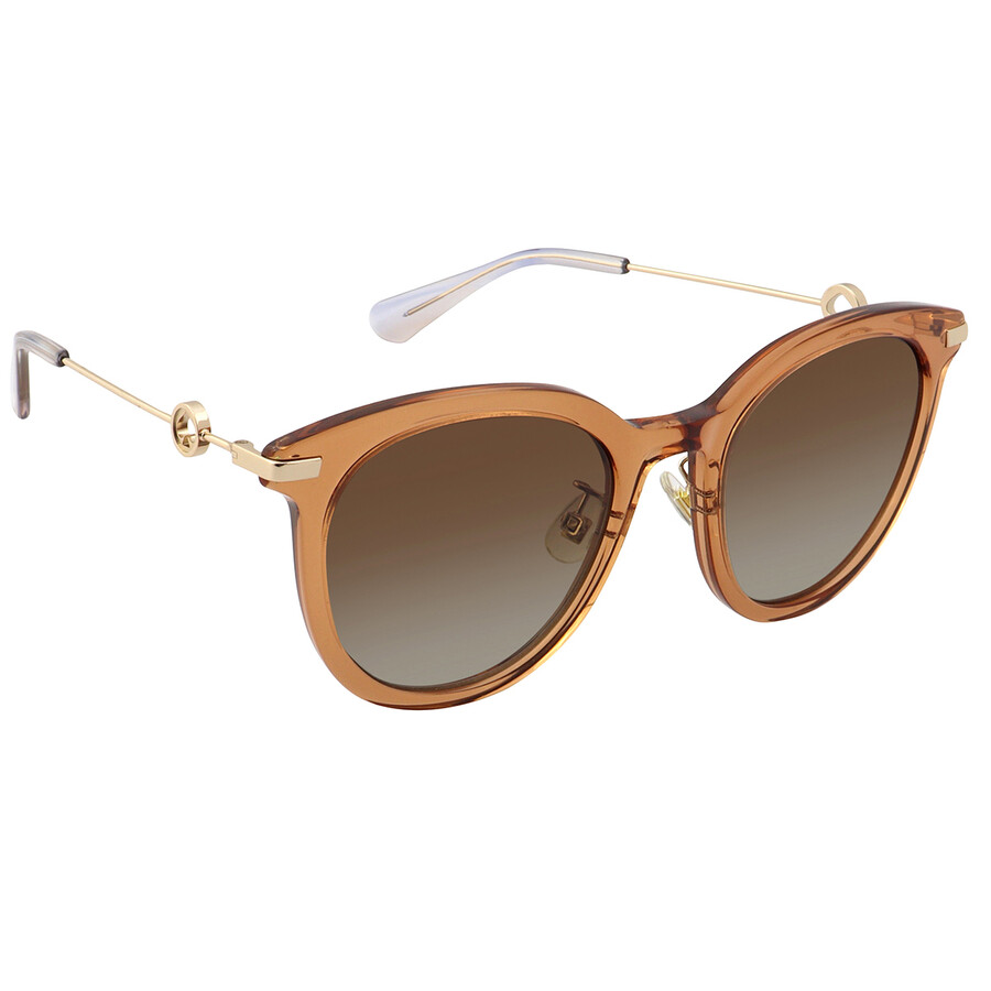Kate Spade Polarized Brown Gradient Oval Ladies Sunglasses KEESEY/G/S