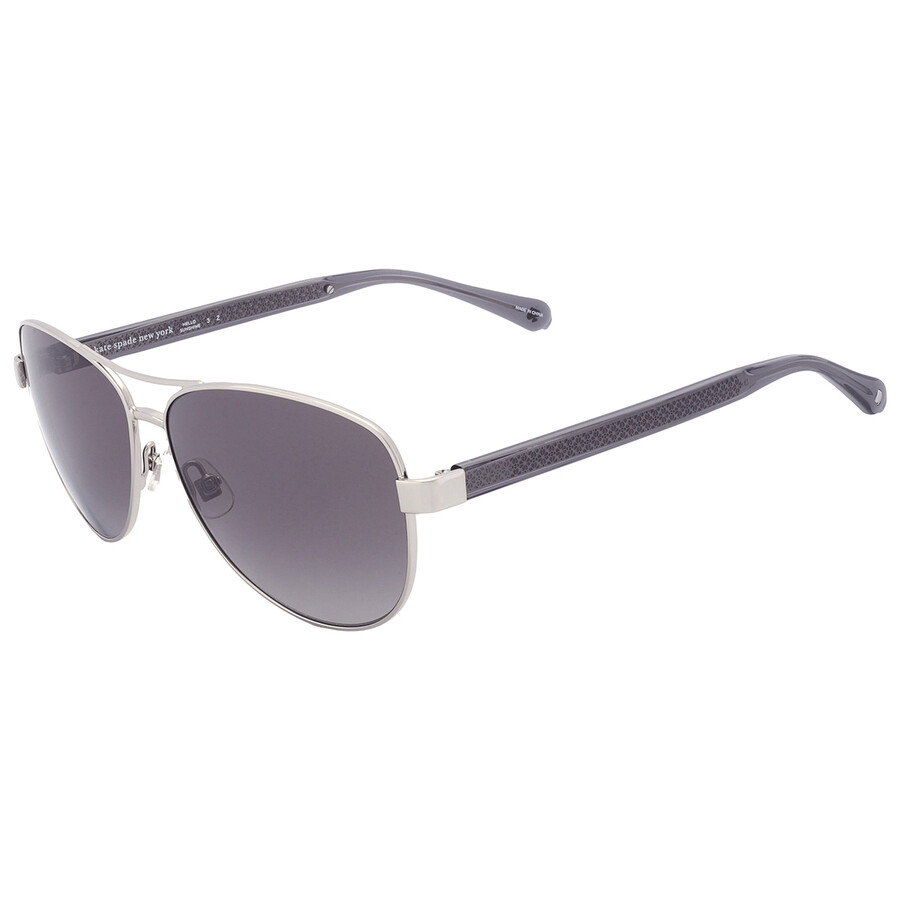 Kate Spade Polarized Grey Pilot Ladies Sunglasses FARA/S 0010/WJ 57/12