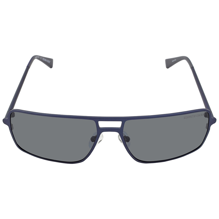 Kenneth Cole Smoke Polarized Rectangular Men's Sunglasses KC7254 91D 61 ...