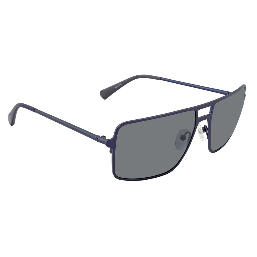 Kenneth Cole Smoke Polarized Rectangular Men's Sunglasses KC7254 91D 61 ...