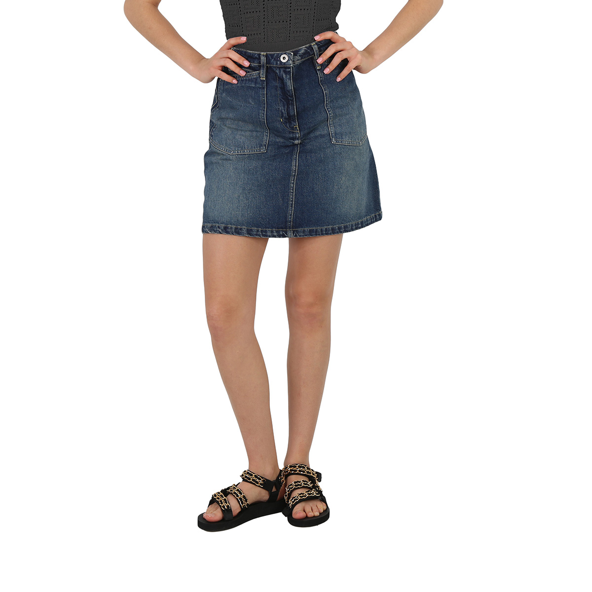 Kj2710 Skirt Light Blue