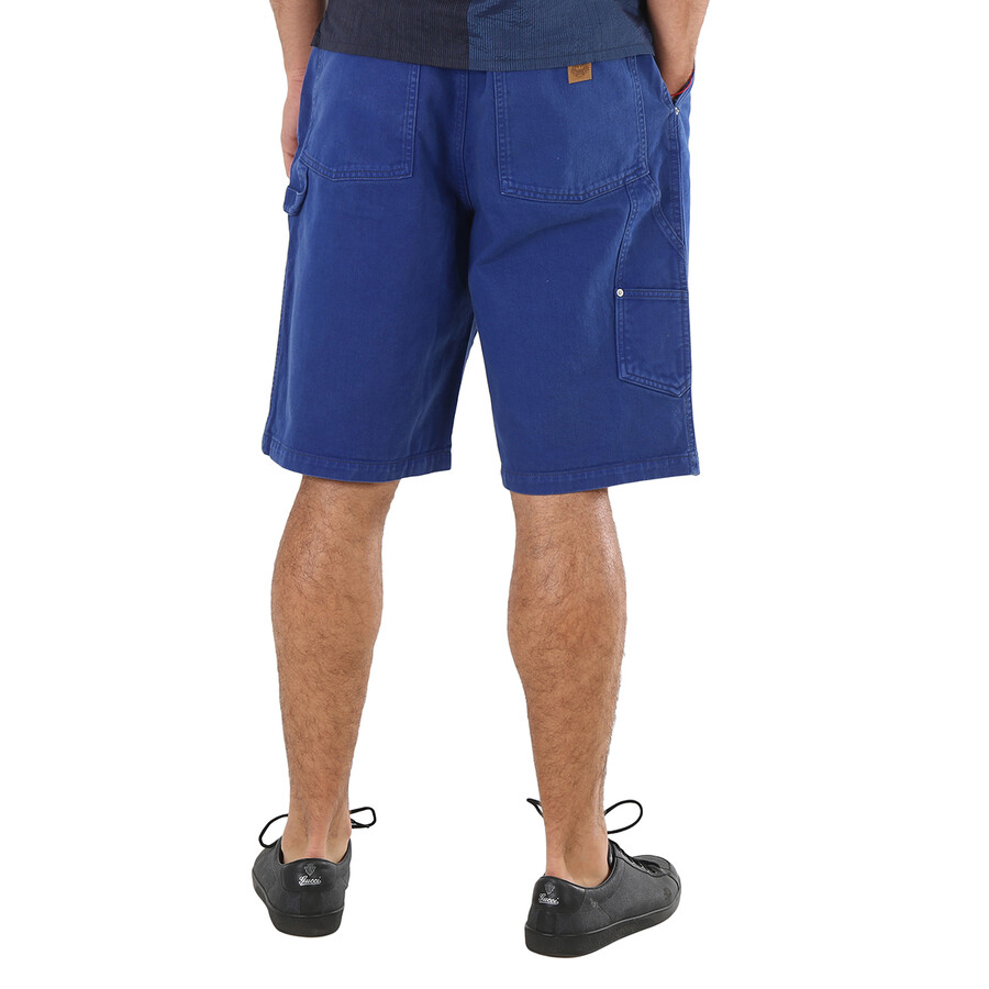 Kenzo Men's Electric Blue Bermuda Cotton Shorts, Waist Size 30