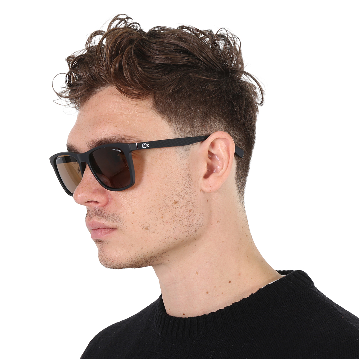 SQUARE SUNGLASSES 677643 IN LIGHT BROWN ACETATE main image 1