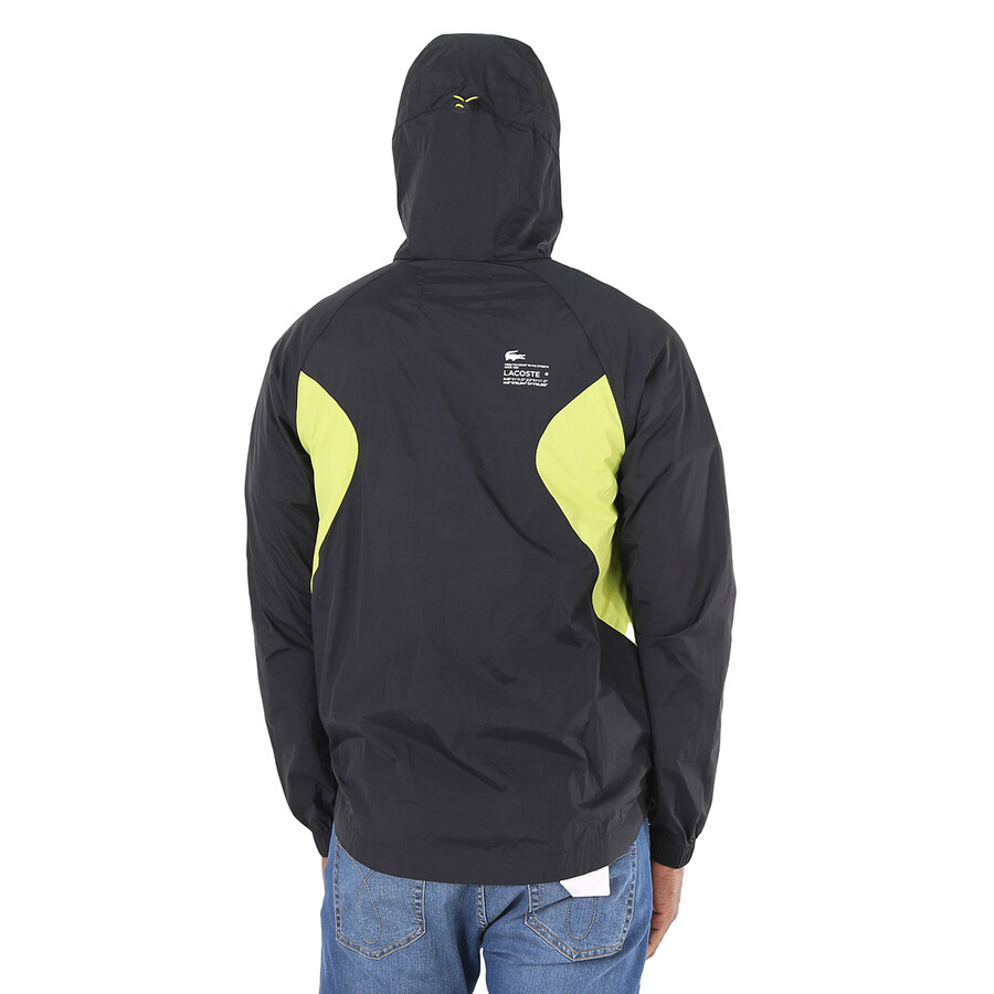 Lacoste Men's Sport Packable Nylon Windbreaker Jacket, Brand Size 50 (US Size 40) BH930460R