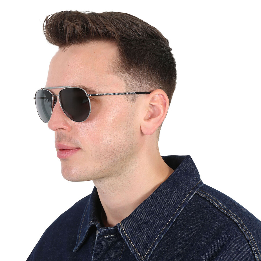 Lacoste Polarized Grey Pilot Men's Sunglasses L177SP 033 59