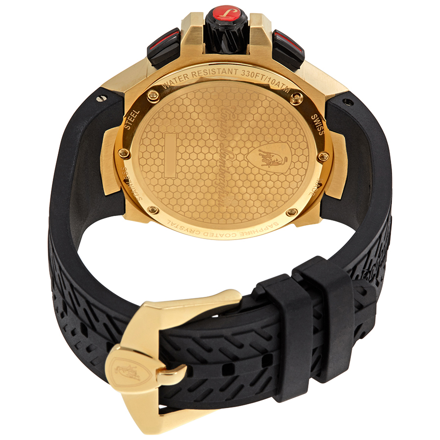 Lamborghini Tyre Chronograph Black Dial Men's Watch TYRE ...