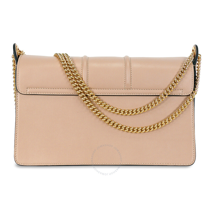 Lanvin Medium Jiji Chain Leather Shoulder Bag Powder LWBGECL1NEWA