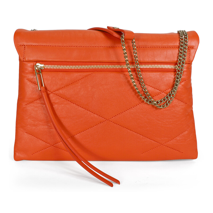 Lanvin Medium Sugar Quilted Lambskin Shoulder Bag - Bright Orange LW