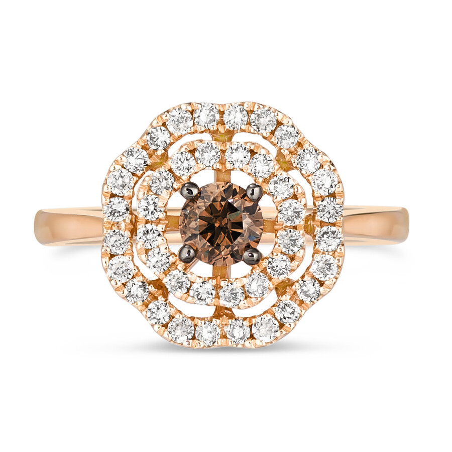 Le Vian Chocolate Diamond Ring set in 14K Strawberry Gold 889755