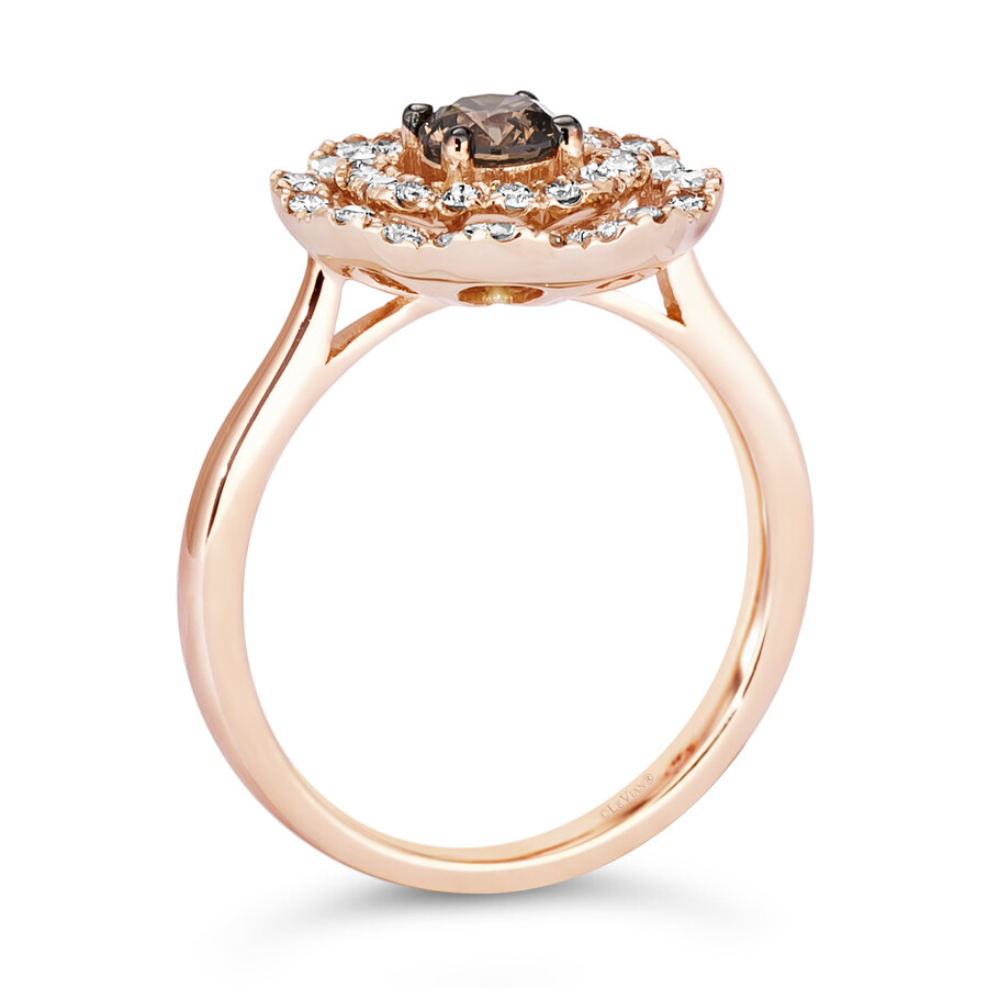 Le Vian Chocolate Diamond Ring set in 14K Strawberry Gold 889755