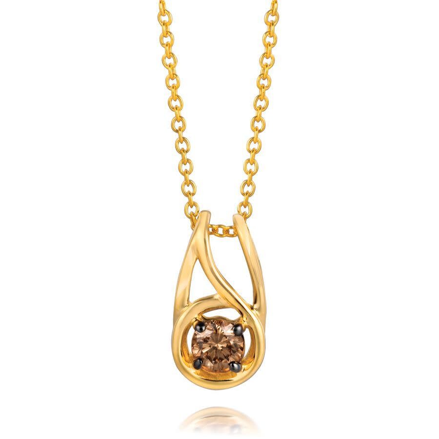 Le Vian Ladies Chocolate and Honey Pendant in 14K Honey Gold 53610