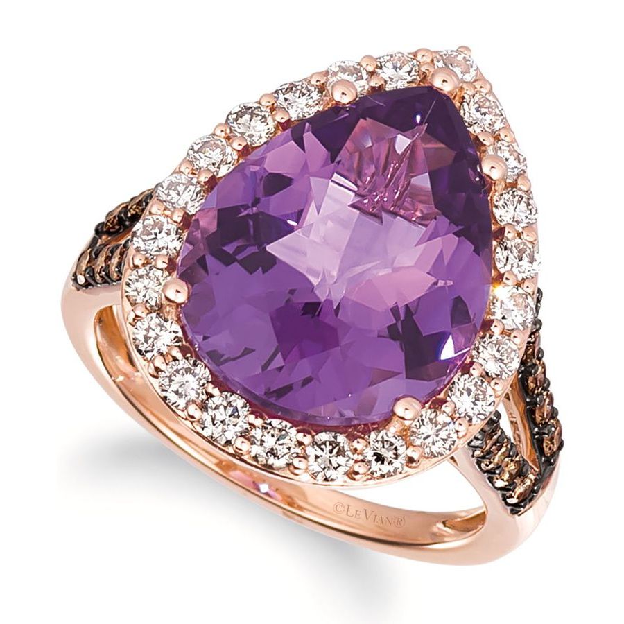 Le Vian Ladies Grape Amethyst Rings set in 14K Strawberry Gold 33518 ...