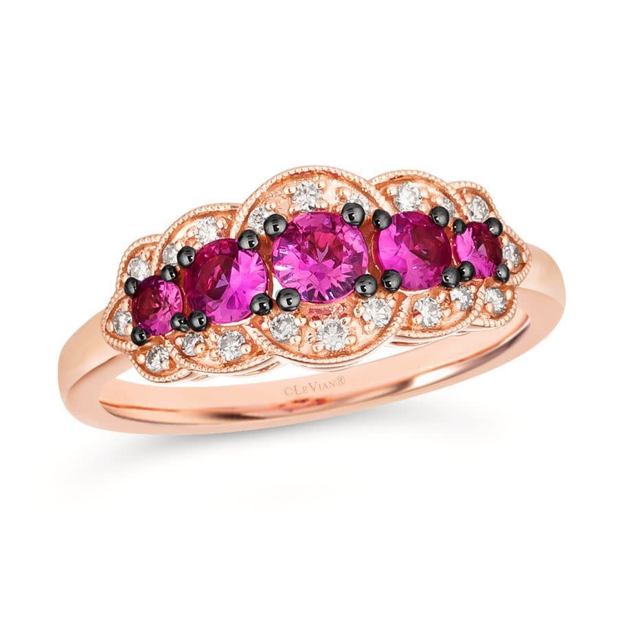 Le Vian Ladies Passion Ruby Rings set in 14K Strawberry Gold 886157