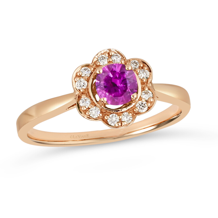 Le Vian Passion Ruby Ring set in 14K Strawberry Gold R6742R5 Ladies