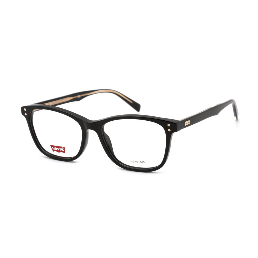 Levi'S Ladies Black Square Eyeglass Frames LV501508070053 716736296678