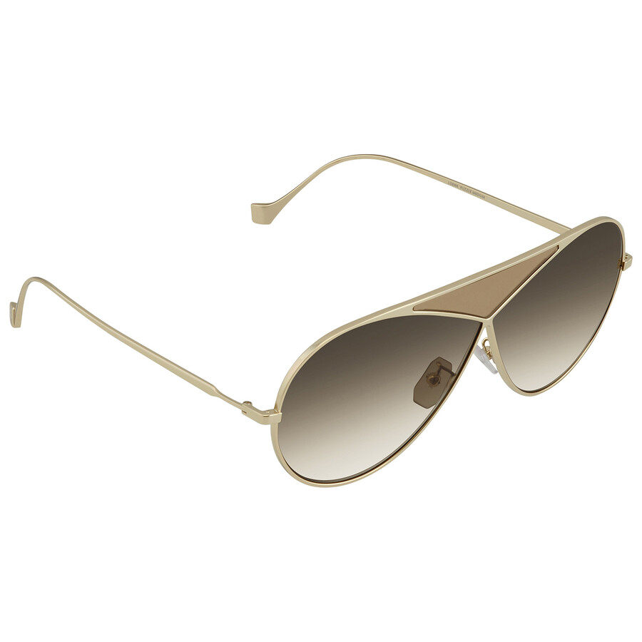 brown gradient aviator sunglasses
