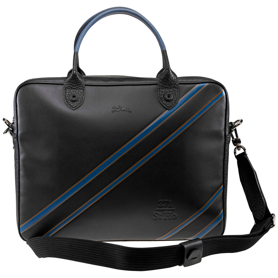 Longchamp Black Leather 271 St Ho Cuir Document Holder L2138958001