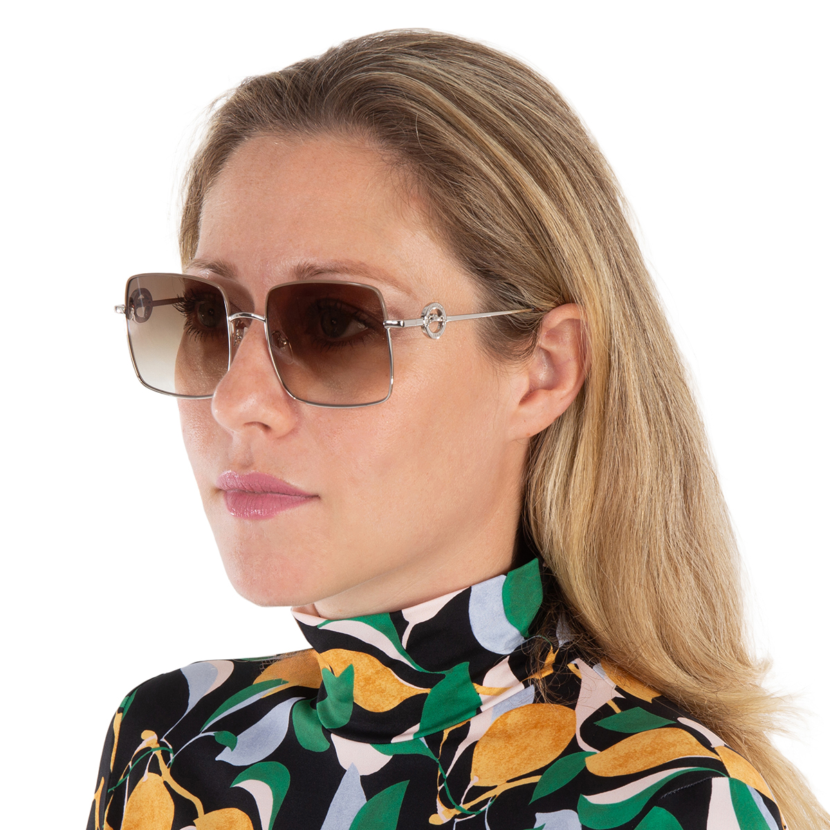 Longchamp Brown Acetate Sunglasses