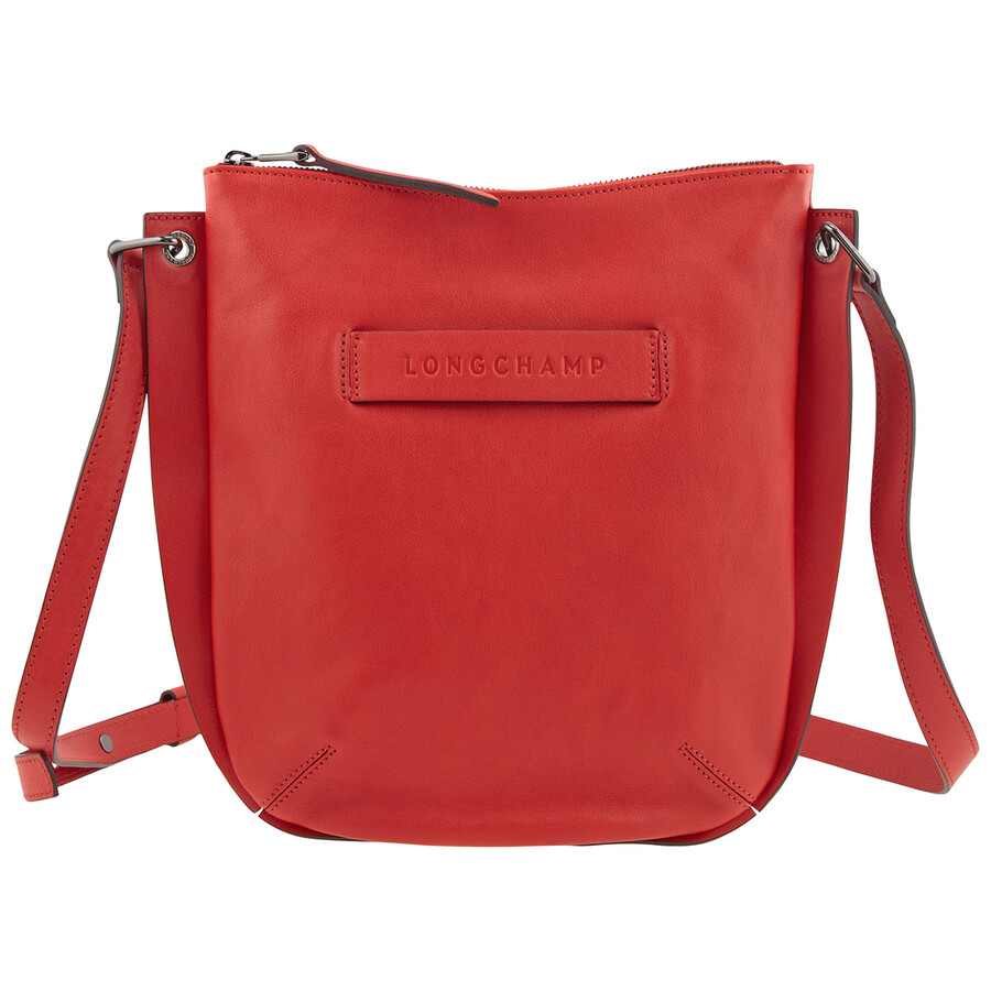 Longchamp Ladies 3D Crossbody Bag Red 10079772608 3597921897828