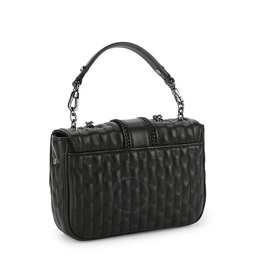 Longchamp Ladies Black Amazone Quilted Mini Crossbody Bag L10022941001