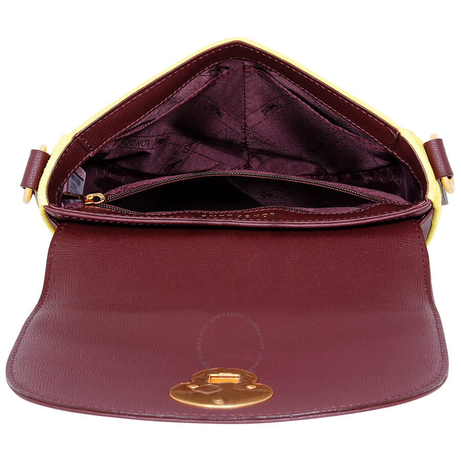 Longchamp Ladies Cavalcade Twotone Leather Crossbody Bag L1395HNBF10