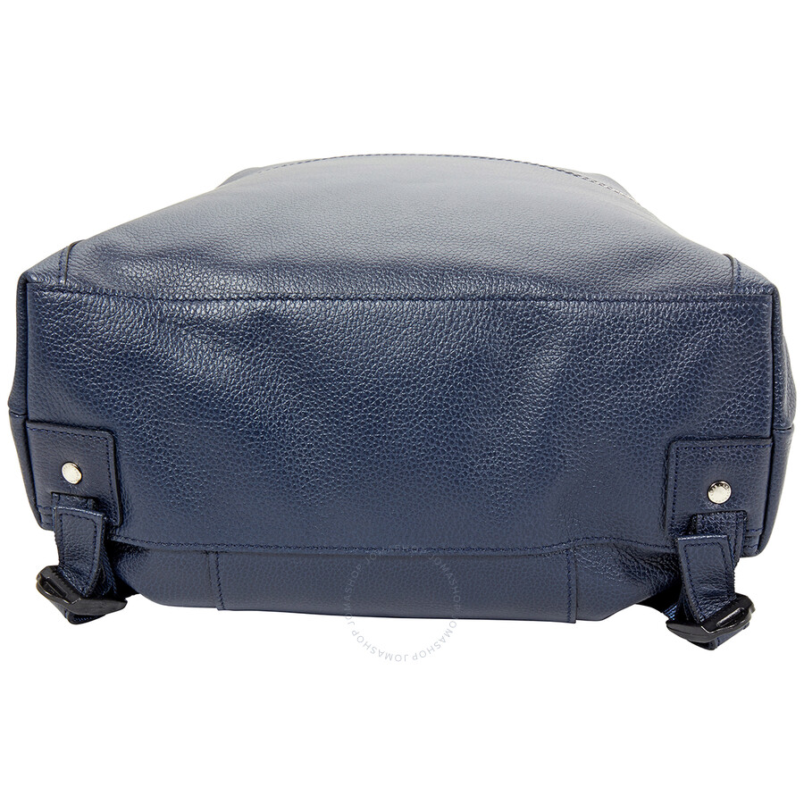 navy leather backpack handbag