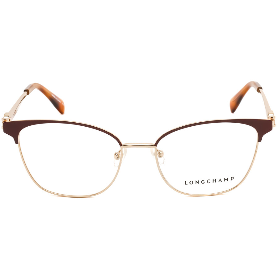 Longchamp Ladies Red Square Eyeglass Frames LO211160452 886895393645