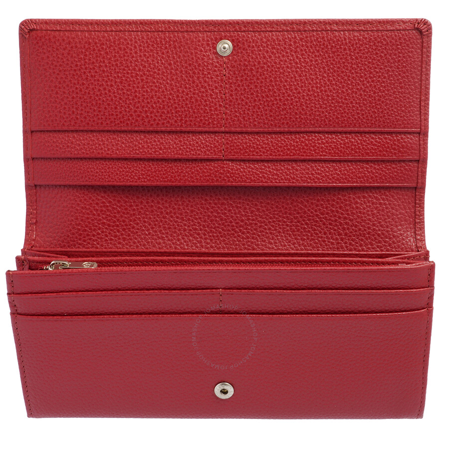 longchamp wallet red