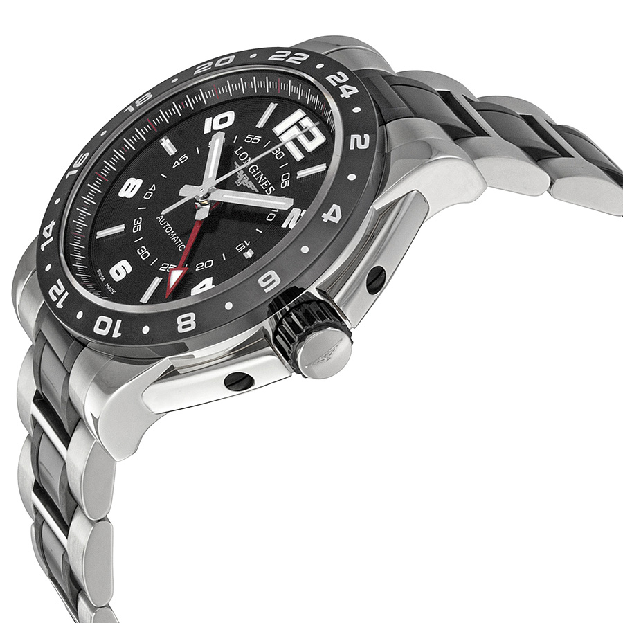 Longines Admiral GMT Black Dial Steel 