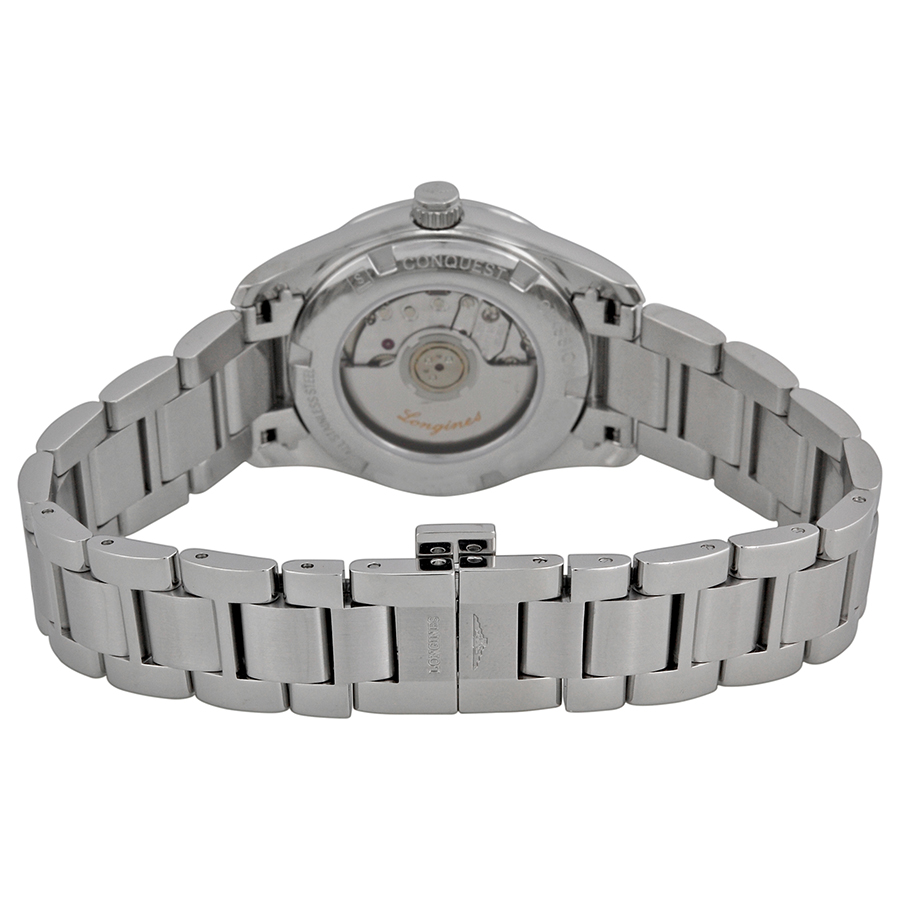 Longines Conquest Classic Black Dial Stainless Steel Ladies Watch L22854566  L2.285.4.56.6 7612356179298 - Watches - Jomashop